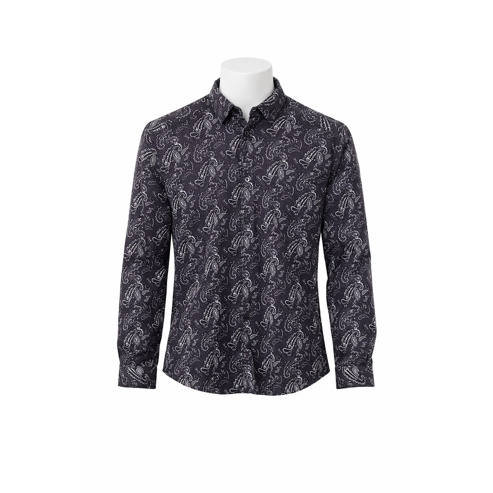 Steel & Jelly Paisley Button Down Mens L Purple Cotton Western Rodeo Cowboy